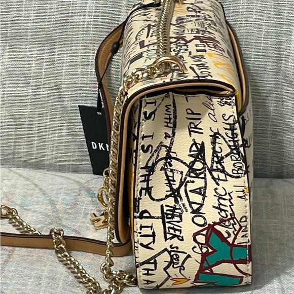 DKNY Cleo Medium Graffiti Handbag - Picture 3 of 7